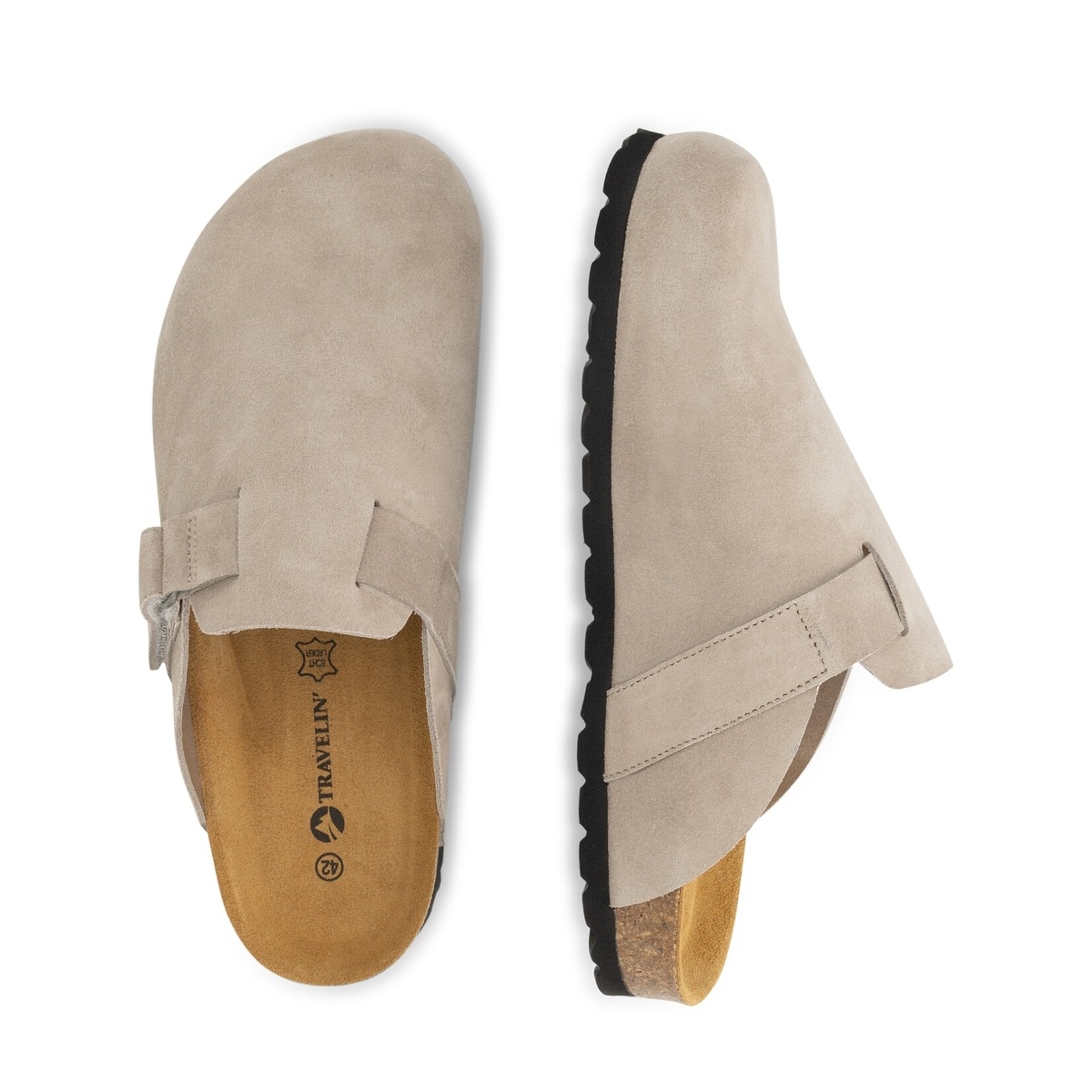 Travelin' Travelin’ Torsby Sandalen voor Heren - Suède - Gesloten Teen