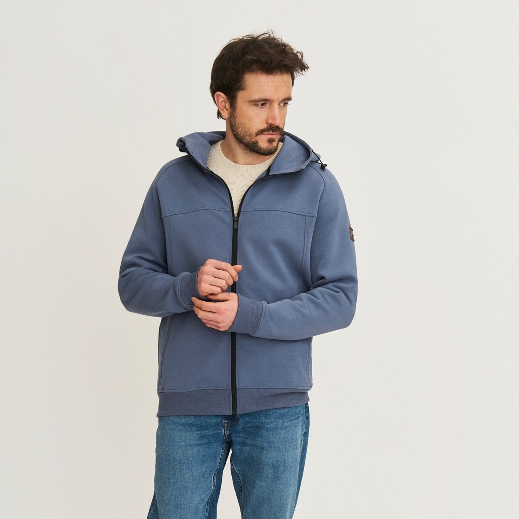 Travelin' Travelin’ Stig Vest voor Heren – Zachte Cardigan met Capuchon
