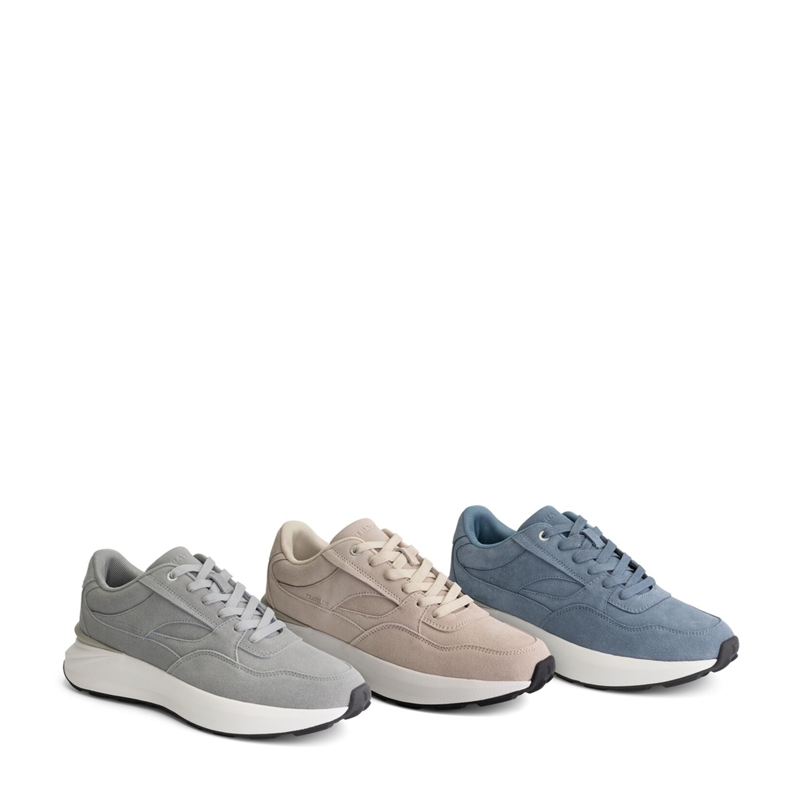 Travelin' Travelin’ Ramsgate Heren Wandelsneakers van Suède met Grip