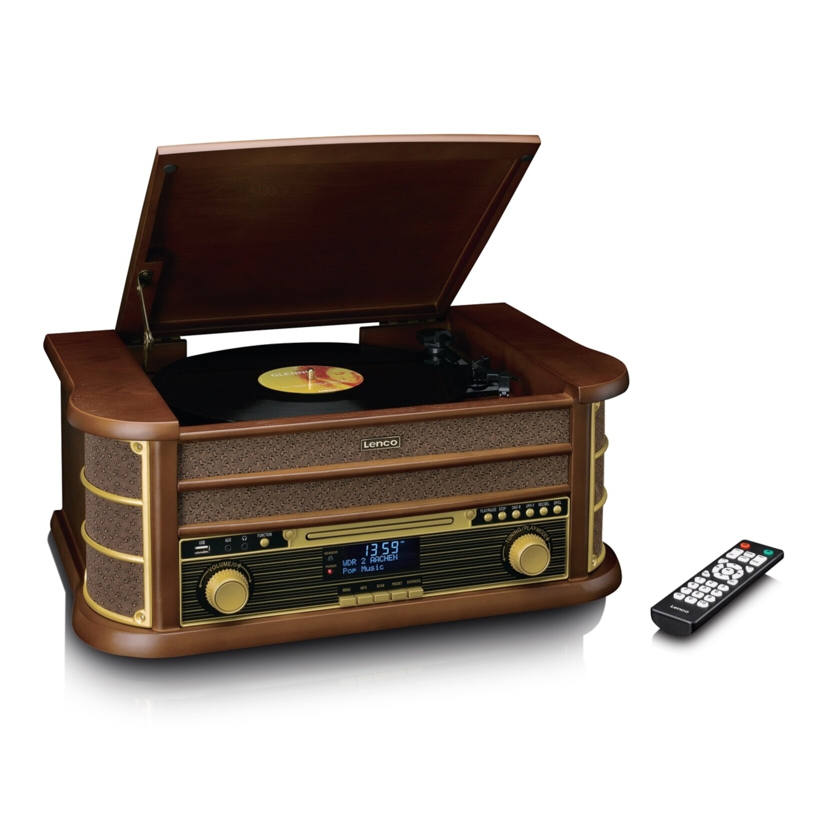 Lenco Lenco TCD-3571MY Platenspeler met CD, Radio & Bluetooth