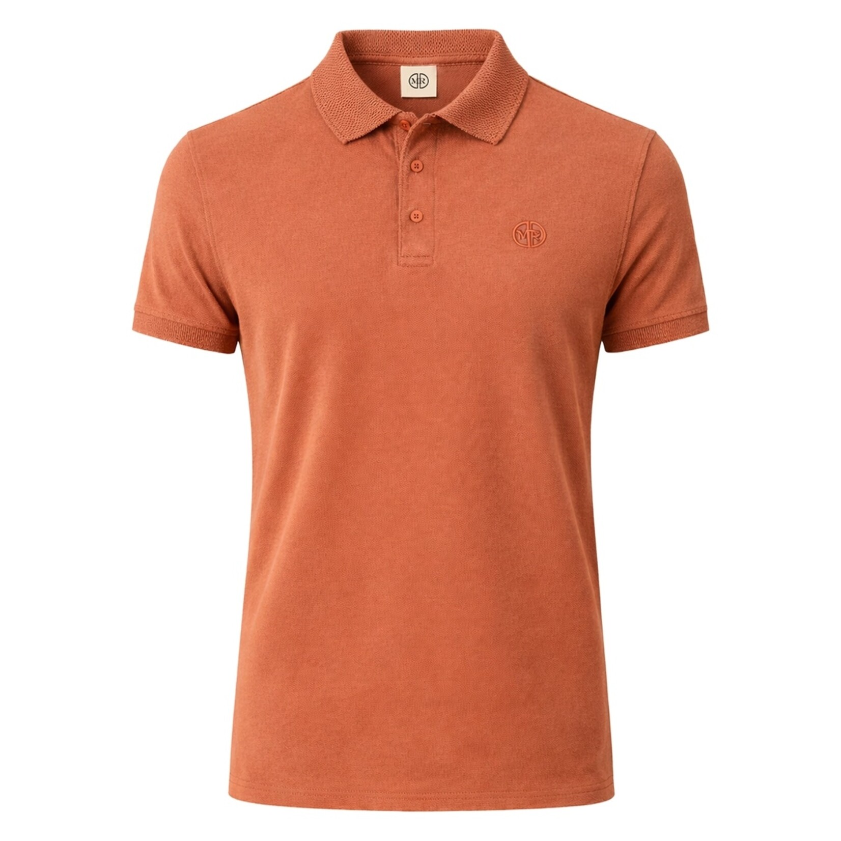 Mario Russo Mario Russo Vittorio Button-Up Polo Shirt - Waffle Patroon