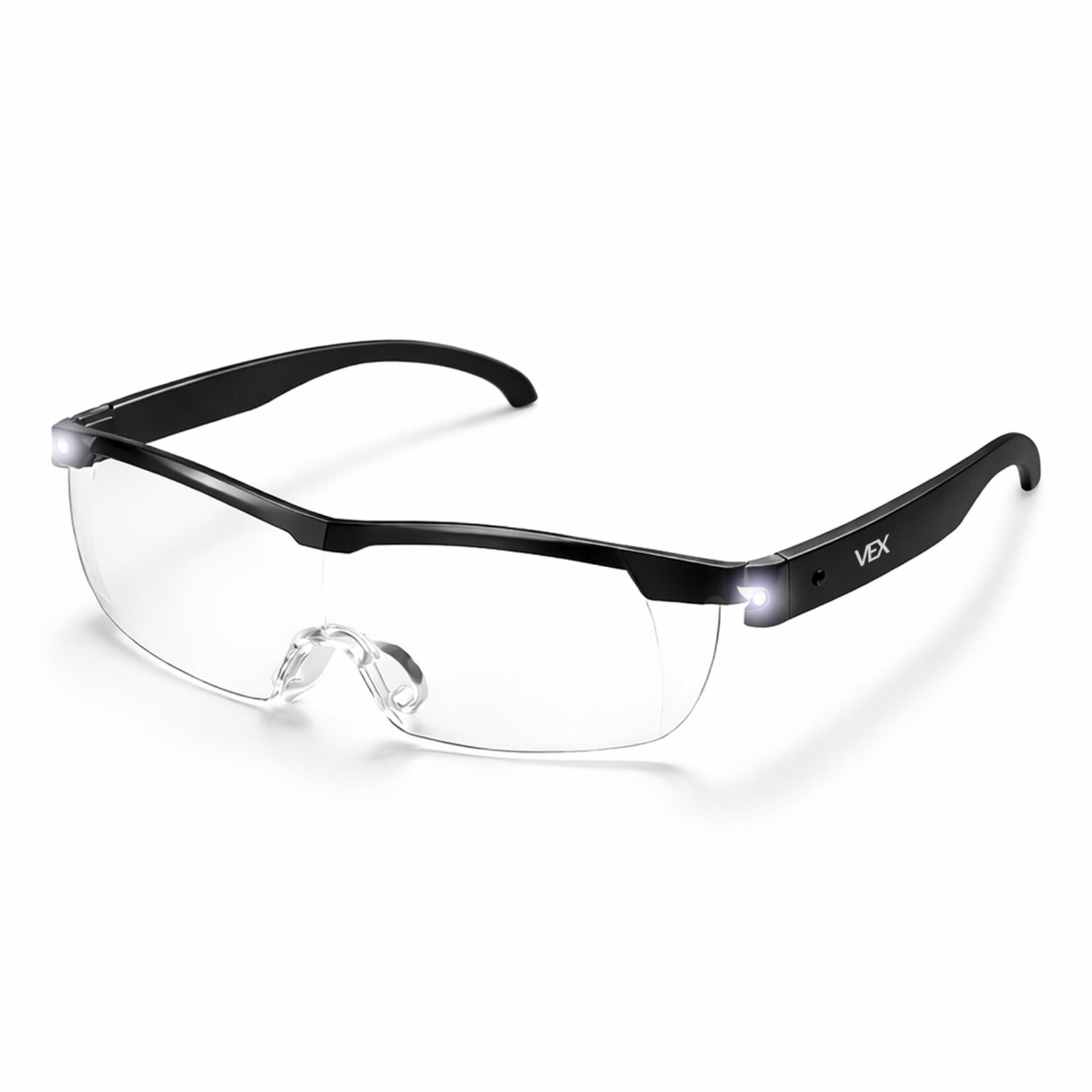 VEX VEX Vergrootglas Bril met LED-licht - Vergroot tot 160% - Met Blauwlichtfilterglazen - Inclusief Accessoires