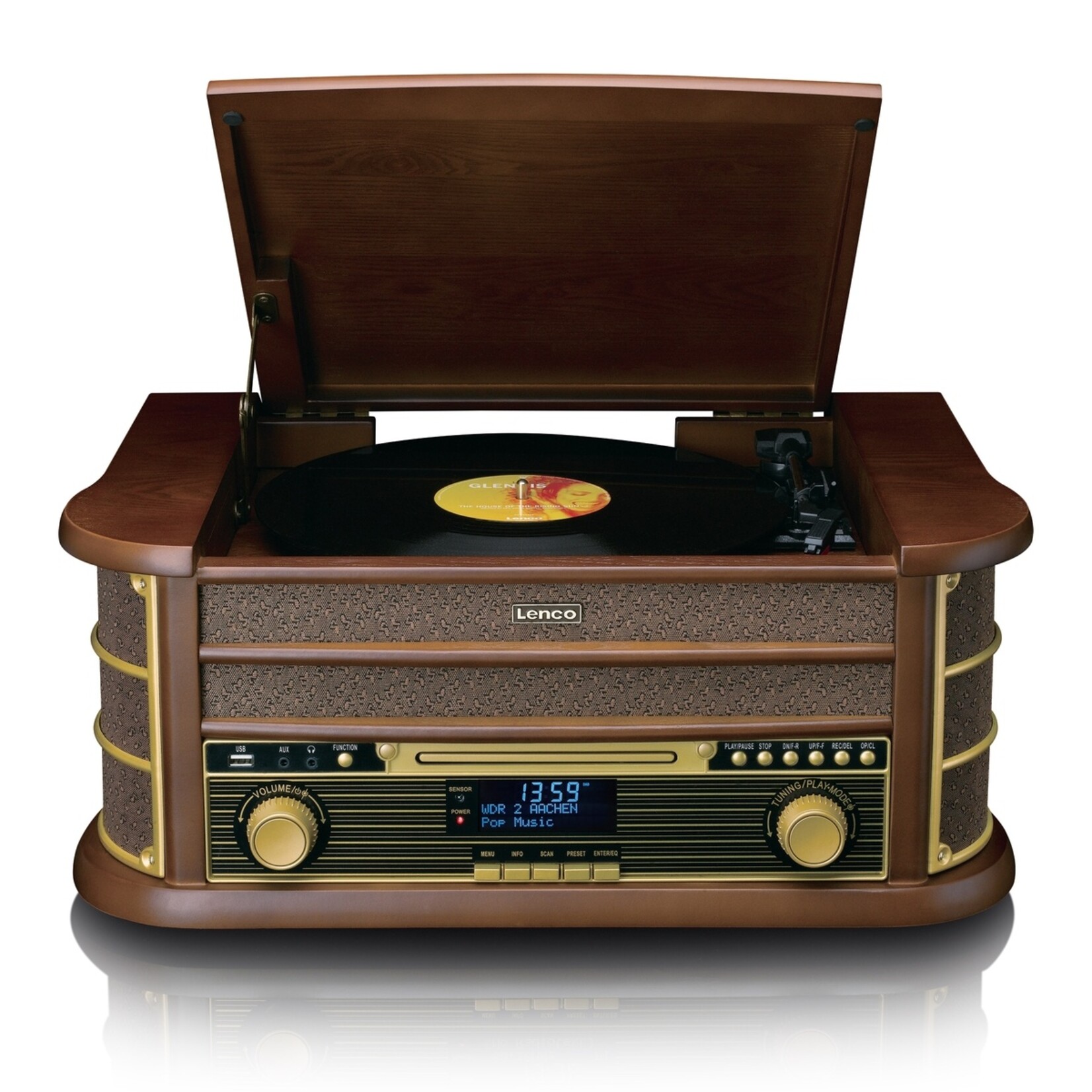 Lenco Lenco TCD-3571MY Platenspeler met CD, Radio & Bluetooth