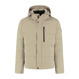 Travelin' Travelin' Amot Puffer Jas voor Heren met Afneembare Capuchon - Waterdicht