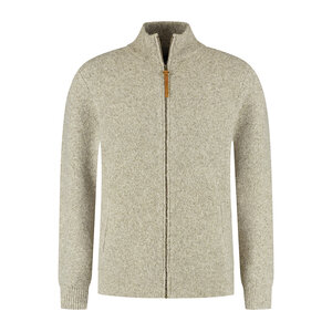 MGO MGO Ned Gebreid Vest voor Heren met Mock Neck Kraag - Rekbaar en Ademend