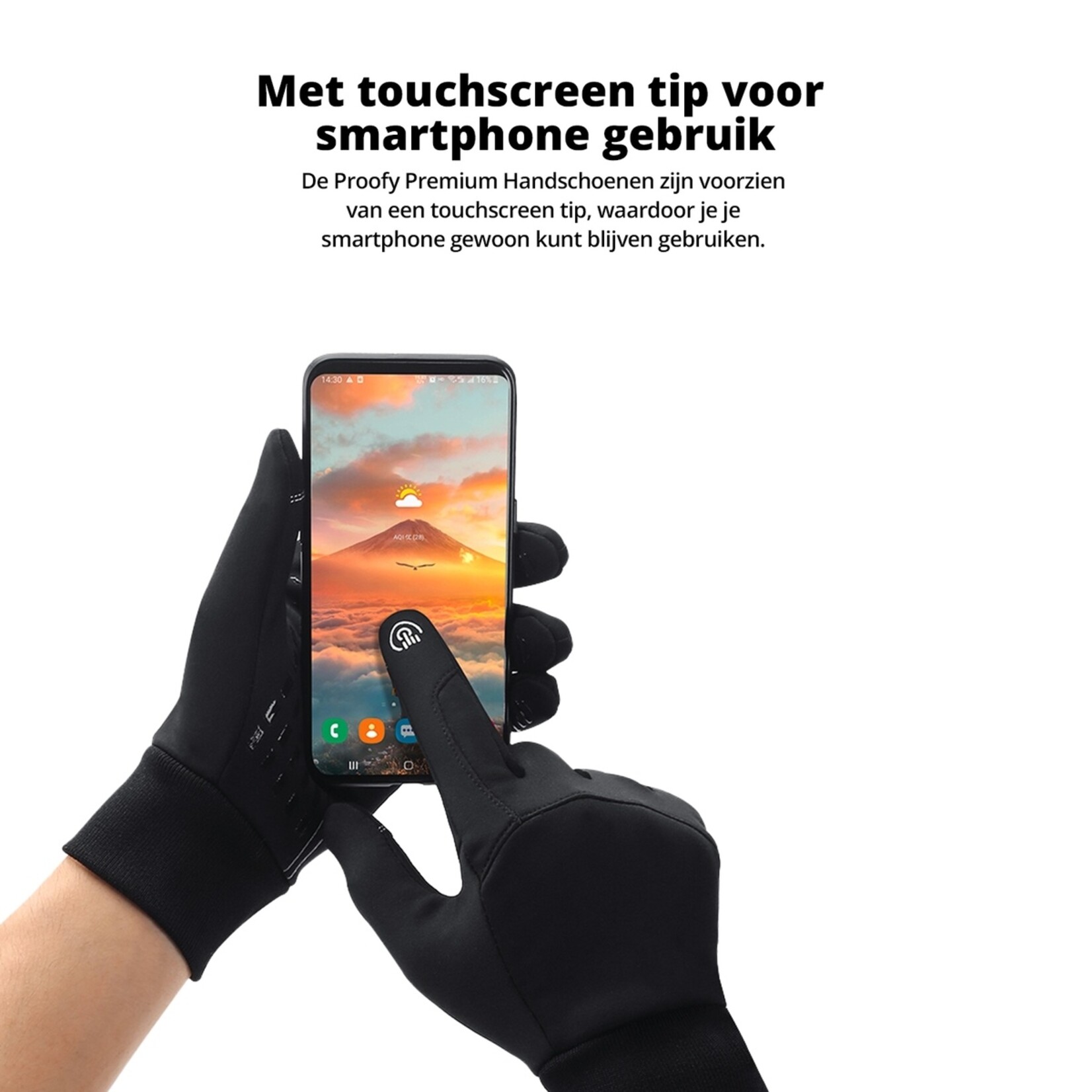 FlinQ FlinQ Proof Premium Handschoenen met Touchscreen Tip