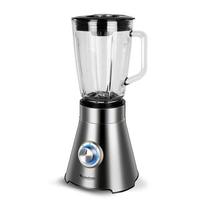 TurboTronic BG9 Blender met Fruitfilter & Glazen Kan - 1.5 liter