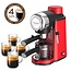 TurboTronic CM24 Espressomachine met Melkopschuimer – 4 Kopjes per Beurt