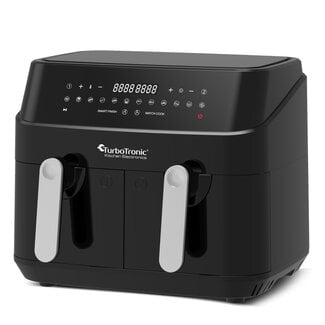 TurboTronic TurboTronic DAF5 Dubbele Airfryer XXL - Heteluchtfriteuse - 9 Liter