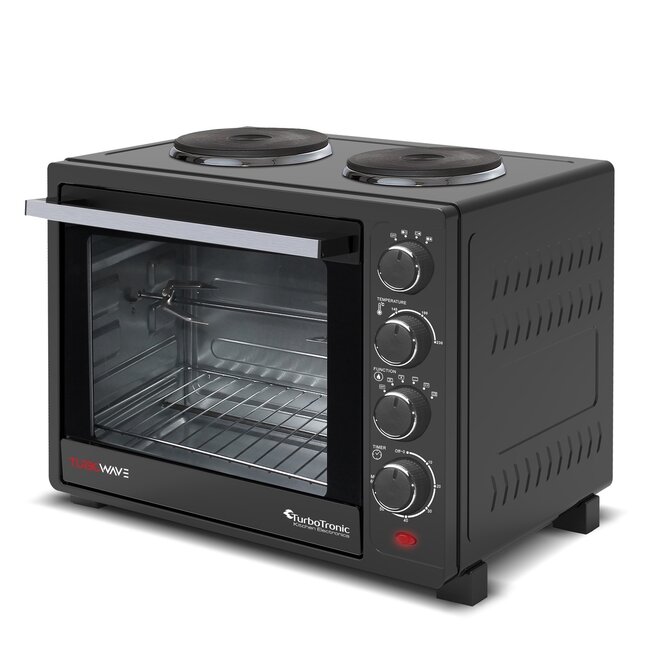 TurboTronic EV35TS Vrijstaande Oven met 2 Kookzones - 35L