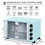 TurboTronic FEO55 Vrijstaande Oven met Franse Deuren – 55 Liter - Turquoise