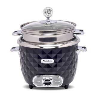 TurboTronic TurboTronic RC1D Rijstkoker en Slowcooker - Diamond design - 1 Liter