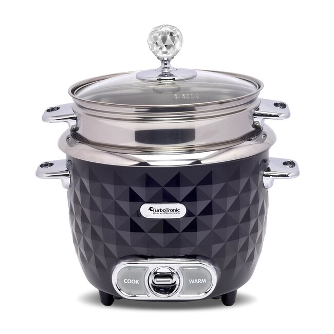 TurboTronic RC1D Rijstkoker en Slowcooker - Diamond design - 1 Liter