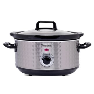 TurboTronic TurboTronic SC3D Slowcooker met warmhoudfunctie - Diamond RVS - 3.5L