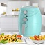 TurboTronic AF11M Airfryer – Heteluchtfriteuse Manueel -  3,5 Liter - Turquoise