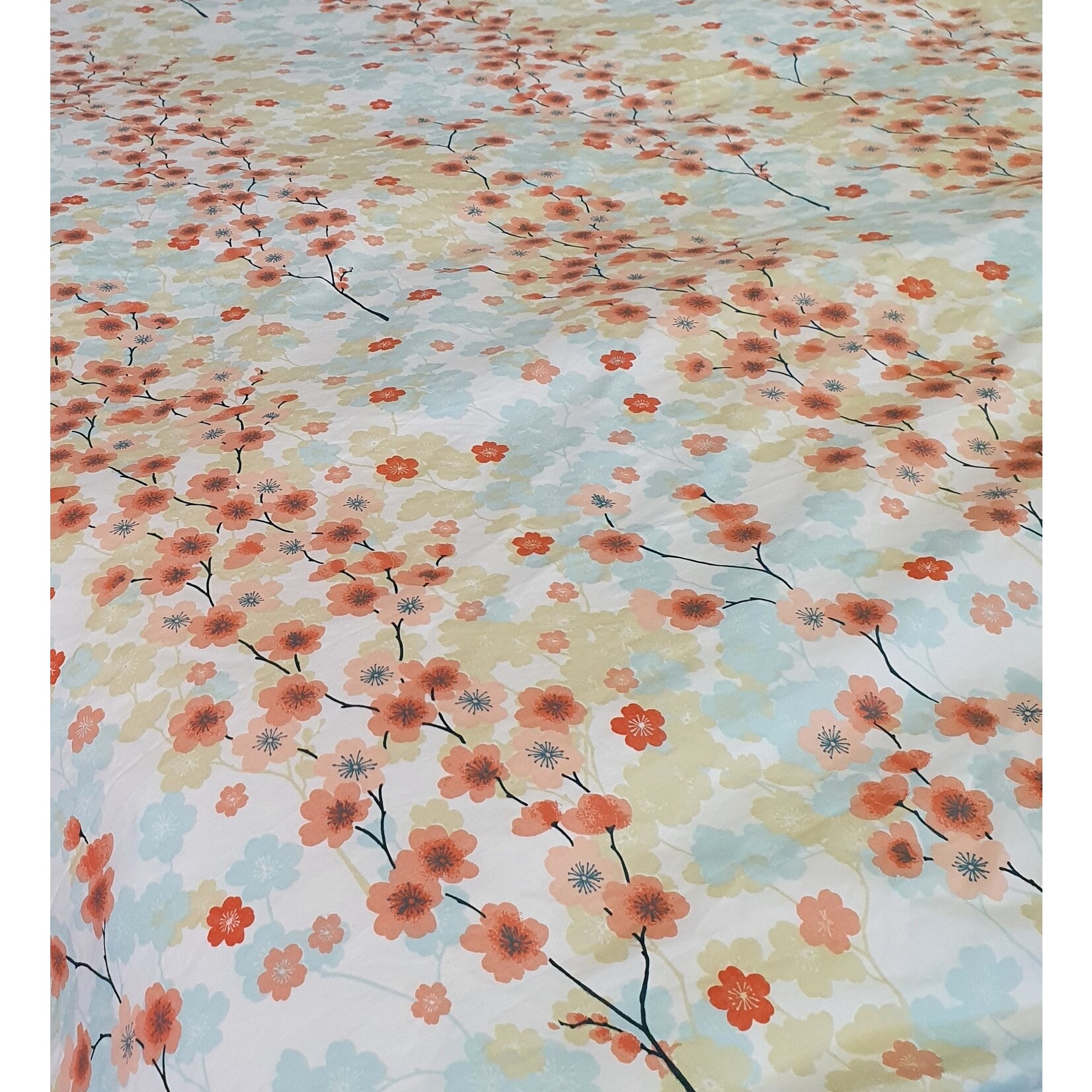 Sofiben Sofiben dekbedovertrek met doorlopende rits Cherry Blossom  katoenmenging , 200x220 met 2 kussenslopen