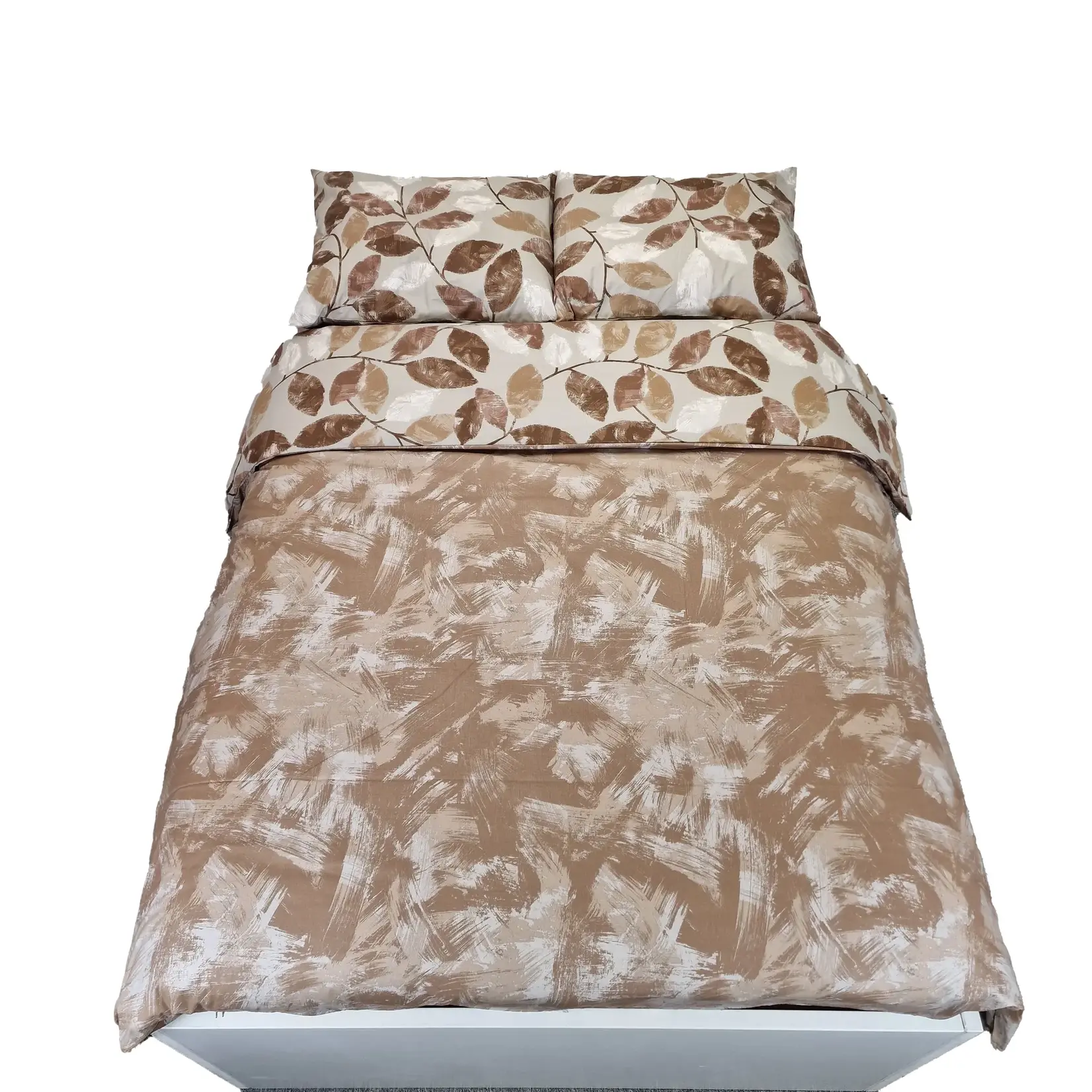 Sofiben dekbedovertrek met doorlopende rits, dessin Briony (1 kleur) afm. 200 x 200 met 2 kussenslopen