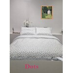 Sofiben Polka Dots,  wit/petrol noppen, 140 x 220 cm