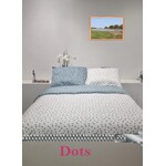 Sofiben Polka Dots  Wit / Petrol, 240 x 200 cm