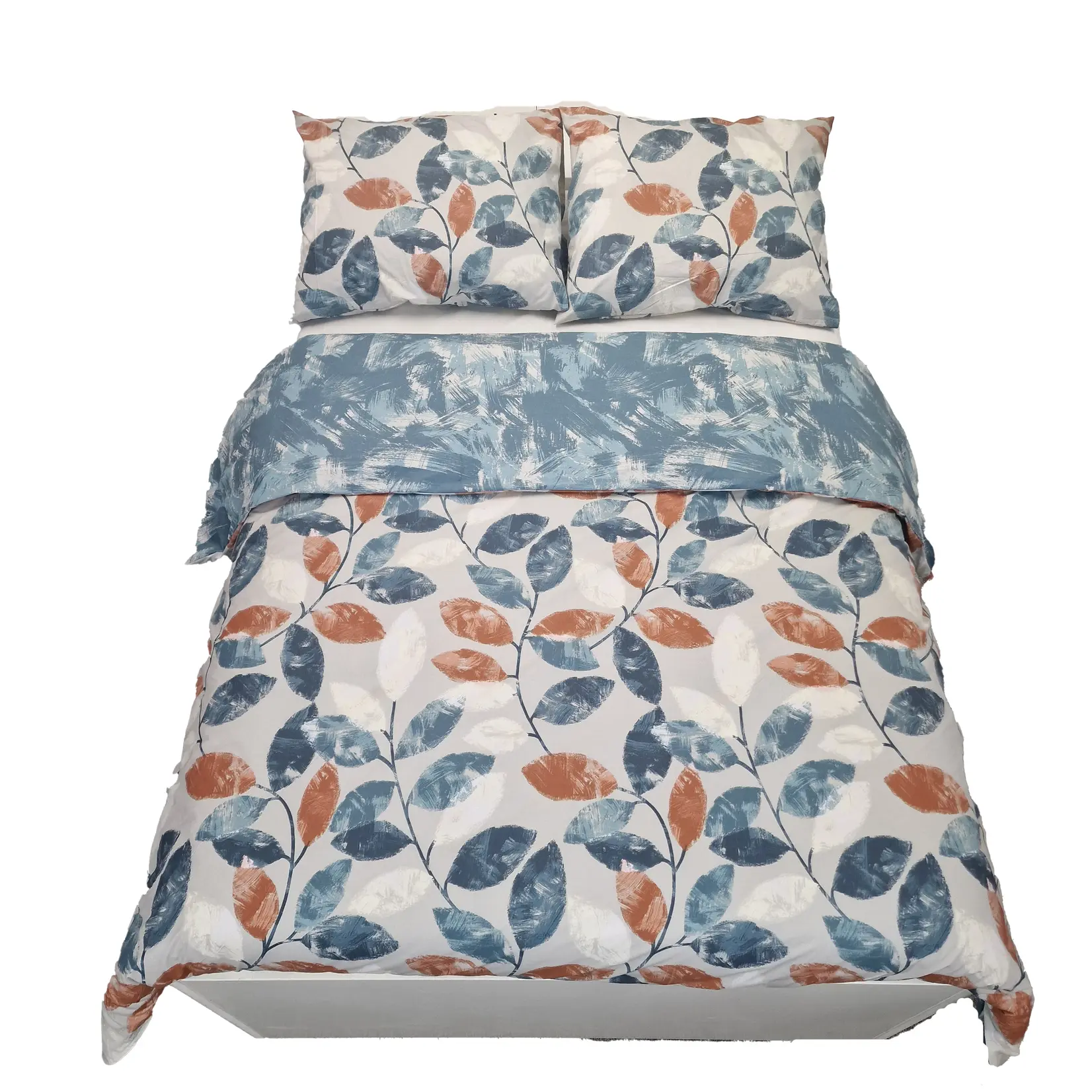 Dekbedovertrek met rits Maple, afm 260 x 220 cm, katoenmenging met 2 kussenslopen