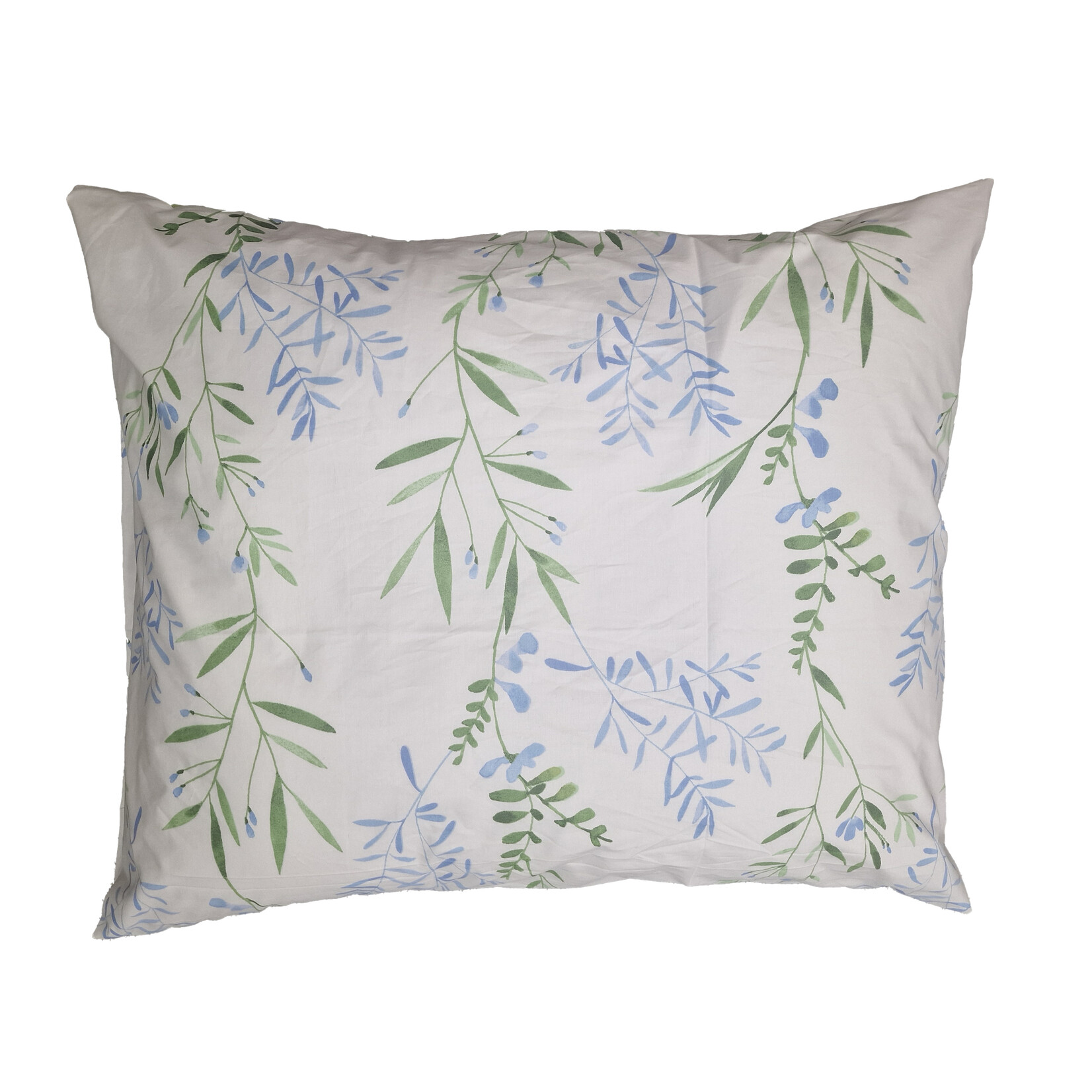 Kussensloop (extra) dessin Lindsey Blue, katoenmenging,  afm. 60 x 70 cm met hotelsluiting