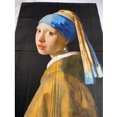 Sjaal schilderij Het meisje met de parel, Johannes Vermeer wintersjaal 2 kanten