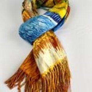 Vincent van Gogh De oogst (La moisson) wintersjaal 2 kanten print