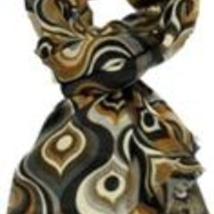 Leuke vrolijke sjaal van mooi materiaal / 50% katoen met 50% viscose