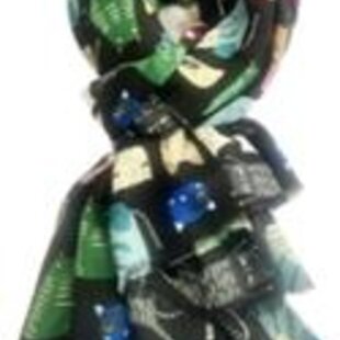 Leuke katten sjaal in 6 kleuren / 50% katoen met 50% viscose