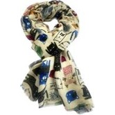 Leuke katten sjaal in 6 kleuren / 50% katoen met 50% viscose