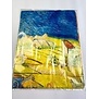 Dames sjaal Vincent van Gogh De oogst (La moisson) 2 kanten print van glad materiaal