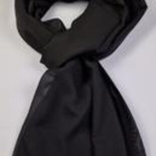 Dames sjaal / hoofddoek effen van chiffon stof / 70 x 200 cm extra lang