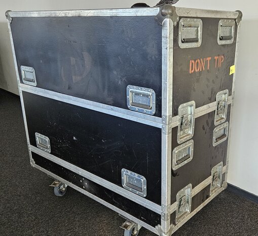 Flightcase tbv stolp 120 x 60 x 112 3 delig OCC.