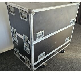 Flightcase tbv stolp 120 x 60 x 112 3 delig OCC.