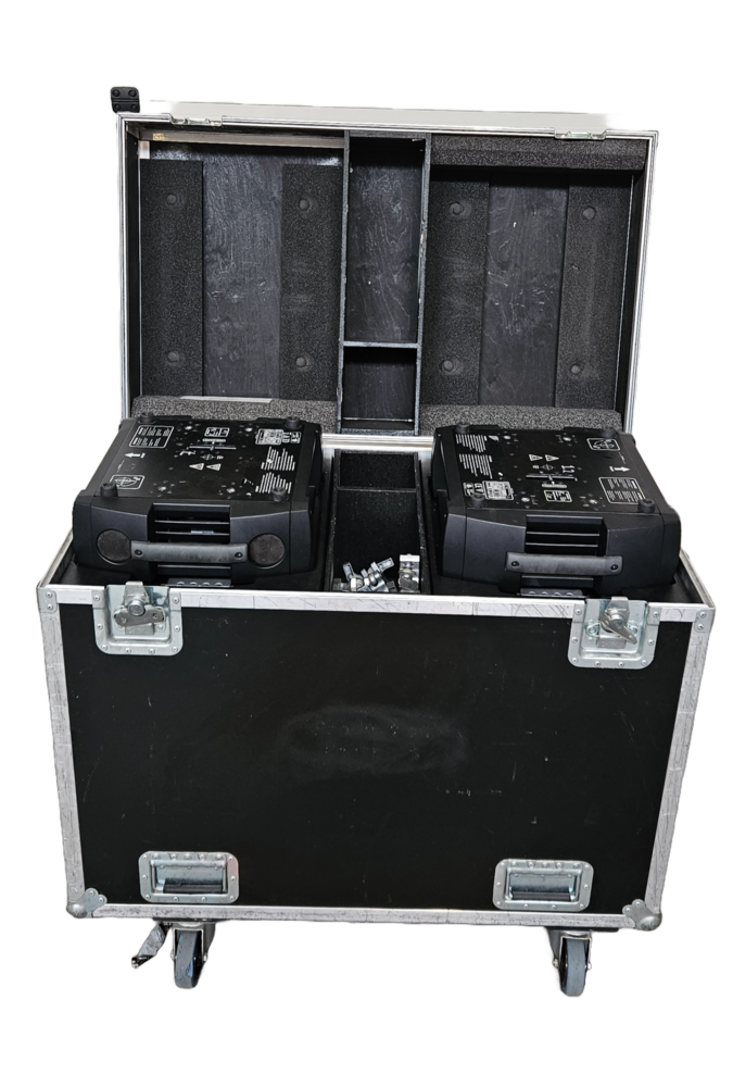 Martin Flightcase 2x Martin MAC TW1 movinghead OCC.