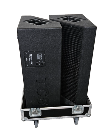 2X Speaker TCS  12''  inclusief kist  75 x 60 x 114 OCC.