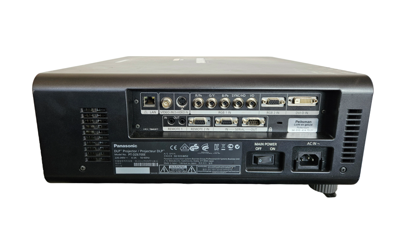 Panasonic Panasonic PT-DZ6700E projector 1788 branduren