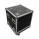 Flightcase stolp incl rack 12 he  60 x 60.x 80 h gestoffeerd OCC.