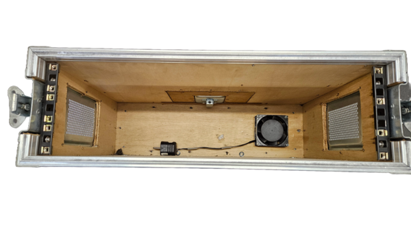 Flightcase 3he alleen voorzijde met klep bovenop  53 x 32x 16 OCC.