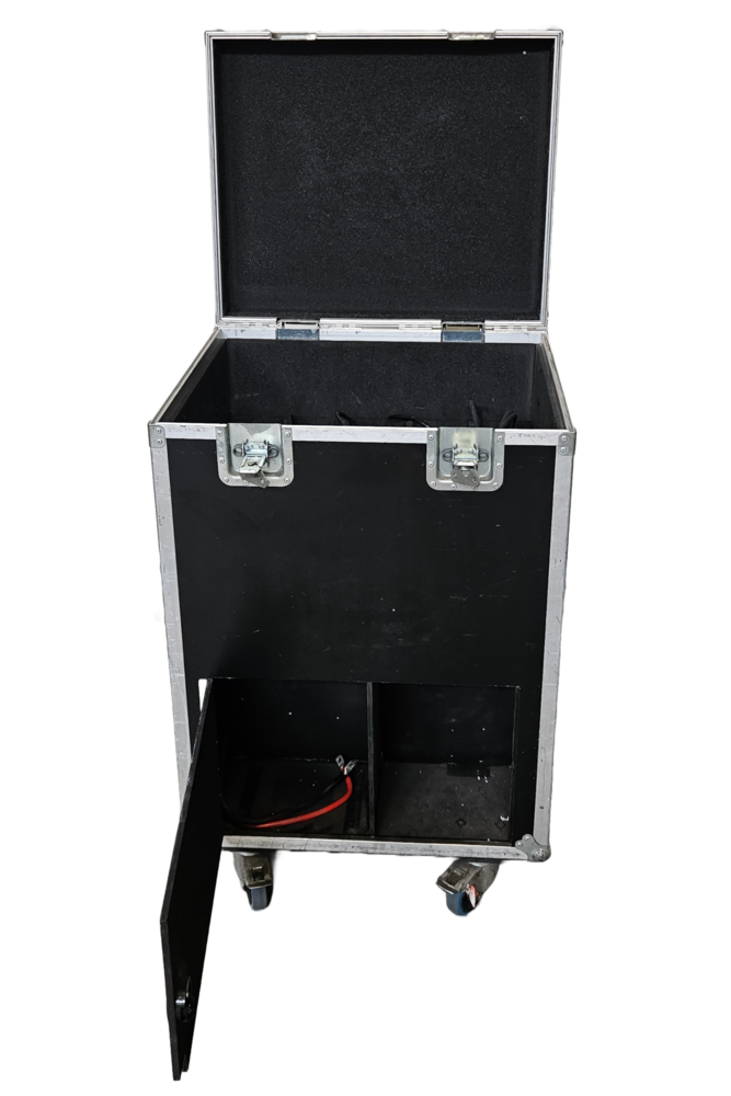Flightcase met deksel / voorzijde deksel OCC.