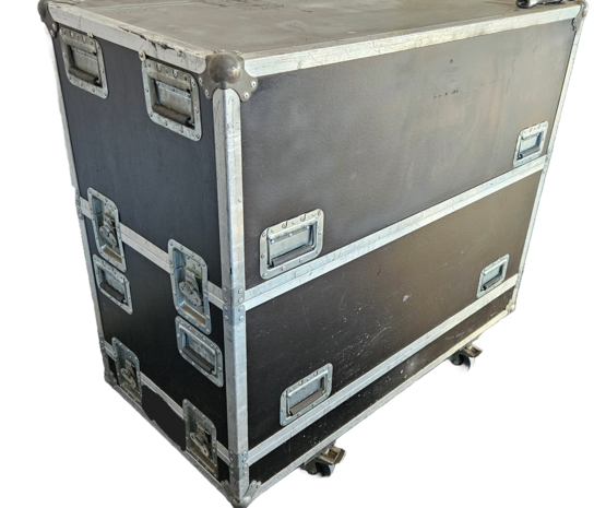 Flightcase tbv stolp 120 x 60 x 112 3 delig OCC.