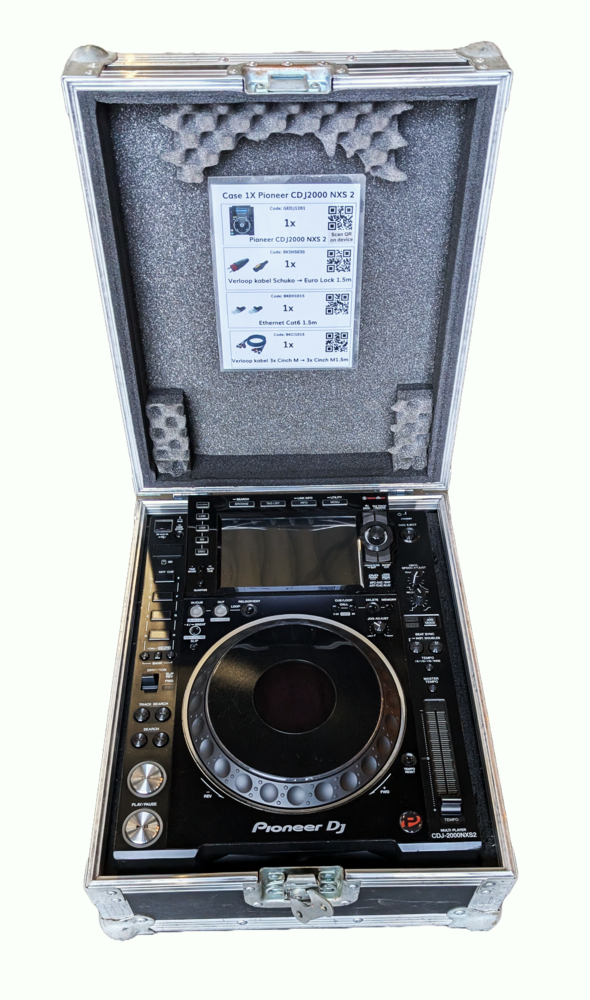 Pioneer Pioneer CDJ-2000NXS2 in kunststof flightcase 
