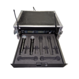 Shure Flightcase incl. 1x Shure  UR4D en 2xUR2 beta58 handheld