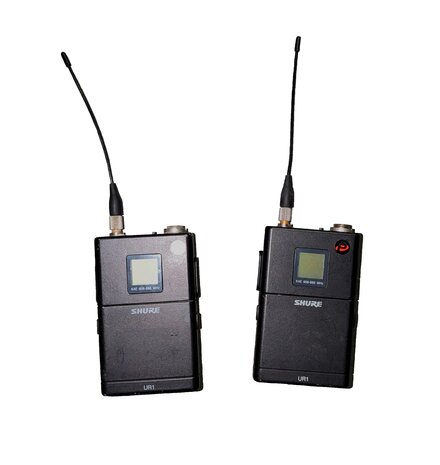 Shure Flightcase incl. 1x Shure UR4D en 2x UR1 bodypack K4E