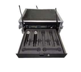 Shure Flightcase incl. 1x Shure UR4D+ en 2x UR2 beta87 handheld