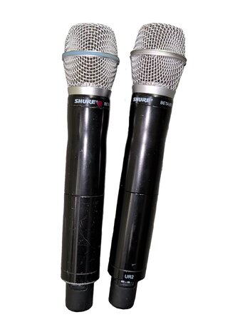 Shure Flightcase incl. 1x Shure UR4D+ en 2x UR2 beta87 handheld K4E