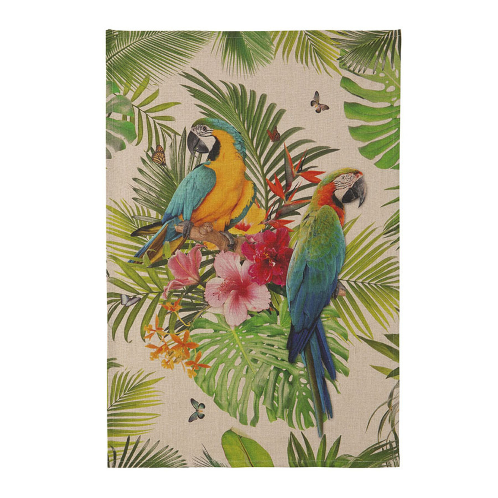 Coucke Linge imprimés  TROPICAL 50 x 75 cm lin