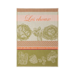 Coucke Linge Jacquard CHOU VERT 50 x 75 cm 100% coton
