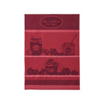 Coucke Linge Jacquard CONFITURE FRUITS ROUGE 50 x 75 cm 100% coton