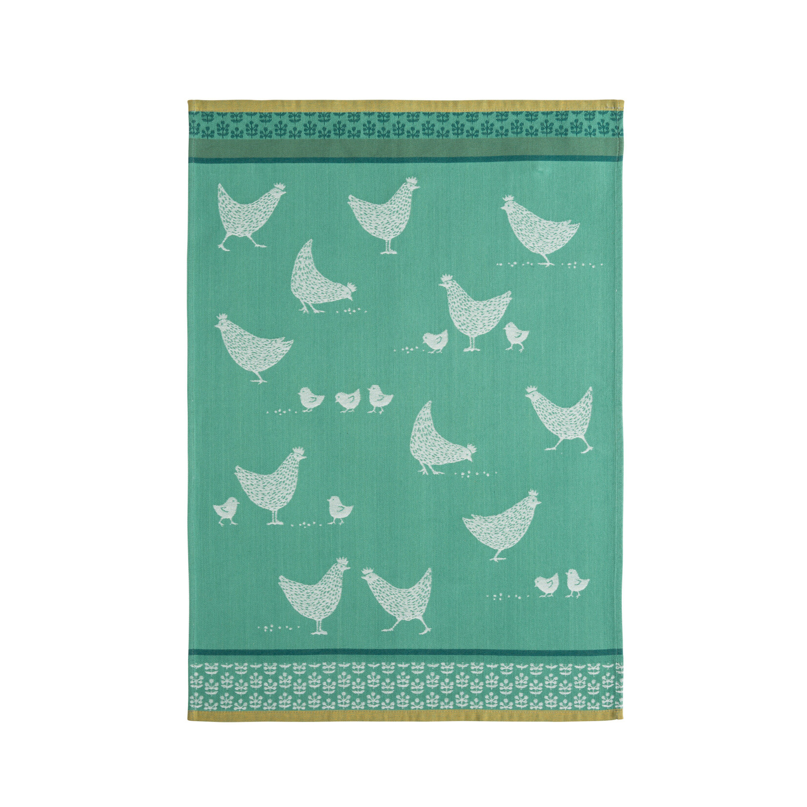 Coucke Linge Jacquard POULETTES  50 x 75 cm 100% coton